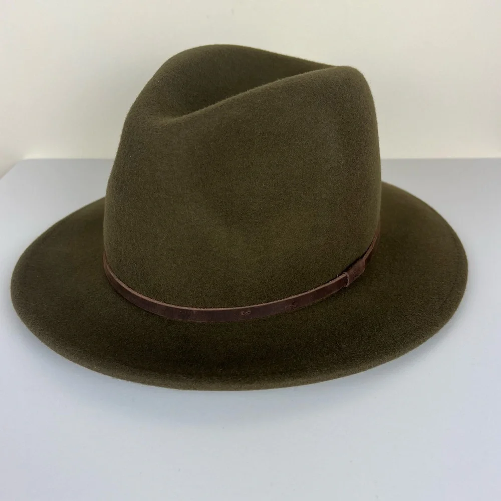 Will + Bear Australian Wool William Brown Wide Brim Crushable Travel Hat Unisex